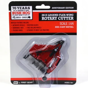 Manufacturer_First Gear, Inc. Implements<1/64 70th Anniversary Limited Edition Bush Hog 2615 Flex Wing Rotary Cutter