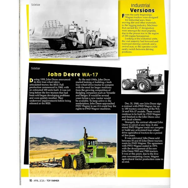 Manufacturer_ERTL Tractors<1/64 Wagner WA-17 Tractor, 2024 National Farm Toy Show