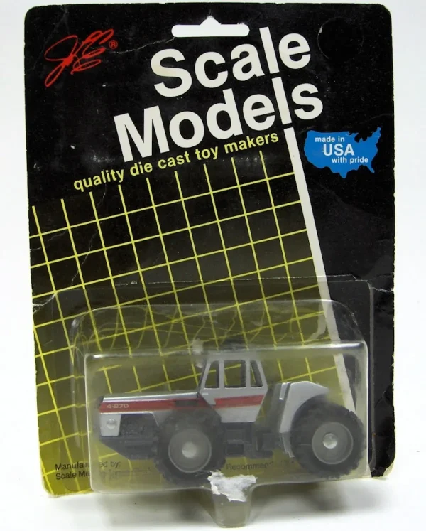 Manufacturer_Scale Models Tractors<1/64 White 4-270 Red Stripe 4WD with Duals by Scale Models