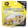 Manufacturer_ERTL Tractors | Implements<1/64 Yellow John Deere Tractor with Disc