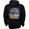 Outback Toys Case Ih & Ji Case<Adult Combining Legacy & Future Vintage Case IH & IH 7150 Combine Hooded Sweatshirt