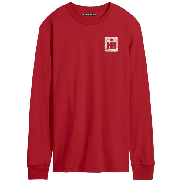 Outback Toys Ih Farmall<Adult IH Faith Family Farming Flag Red Long Sleeve Shirt