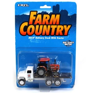 Manufacturer_ERTL Lowboys & Flatbeds<1/64 AGCO Rollback Delivery Truck with AGCO Allis 6670 Tractor