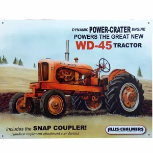 Outback Toys Branded Signs<Allis Chalmers WD-45 12'' x 16'' metal sign