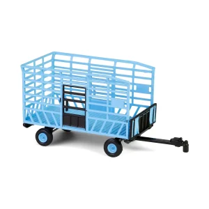 Manufacturer_Greenlight Collectibles Implements<1/64 Bale Throw Wagon, Light Blue, Down on the Farm Series 10