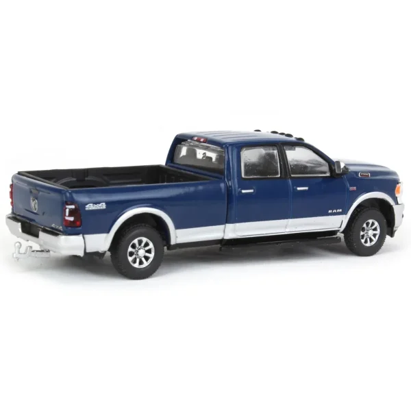 Manufacturer_Greenlight Collectibles Pickup Trucks<(B&D) 1/64 2022 RAM Laramie 4x4, Patriot Blue & Silver, All-Terrain Series 14 - Damaged Item