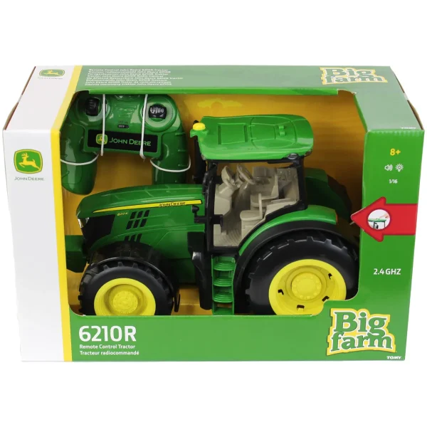 Manufacturer_ERTL Radio Control<(B&D) 1/16 Big Farm John Deere 6210R Remote Control Tractor - Damaged Item
