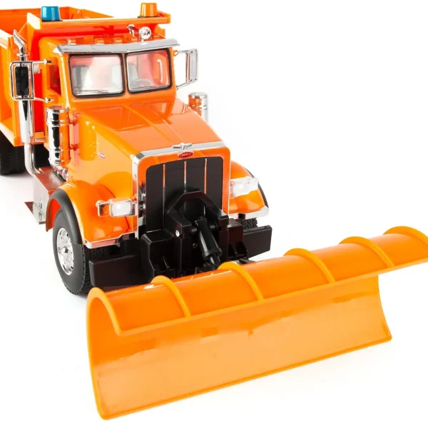 Outback Toys Dump Trucks<(B&D) 1/16 Big Farm Peterbilt Model 367 DOT Truck with Snow Plow - Damaged Box
