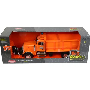 Outback Toys Dump Trucks<(B&D) 1/16 Big Farm Peterbilt Model 367 DOT Truck with Snow Plow - Damaged Box