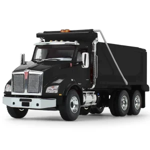 Manufacturer_First Gear, Inc. Dump Trucks<(B&D) 1/50 Black Kenworth T880 Dump Truck by First Gear - Damaged Box