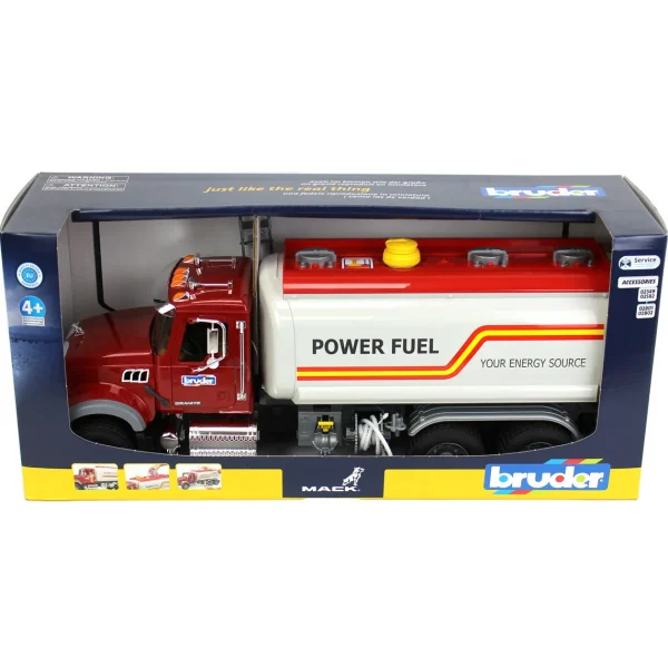 Manufacturer_Bruder Toys Tanker Trucks<(B&D) 1/16 Bruder MACK Granite Fuel Tanker - Damaged Item