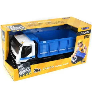 Manufacturer_ERTL Dump Trucks<(B&D) 1/16 IVECO Blue Dump Truck by Tomy - Damaged Box
