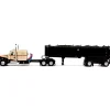 Manufacturer_DCP by First Gear Dump Trucks<1/64 Beige/Black Kenworth W900 with MAC Coal Dump Trailer, DCP by First Gear