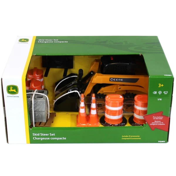 Manufacturer_ERTL Loaders<1/16 Big Farm John Deere Skid Steer Set with Accessories