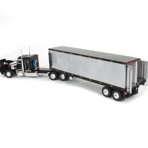 Manufacturer_DCP by First Gear Box Trucks & Trailers<1/64 Black & Chrome Peterbilt 359 with 40ft Vintage Reefer Trailer, DCP by First Gear
