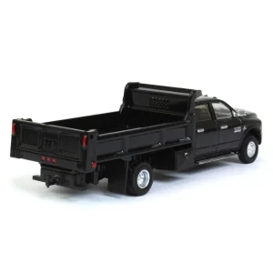 Manufacturer_Greenlight Collectibles Dump Trucks<1/64 Black Crystal 2018 Ram 3500 Dually with Black Dump Bed, Outback Toys Exclusive