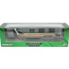 Manufacturer_Greenlight Collectibles Lowboys & Flatbeds<1/64 Black Gooseneck Trailer with Red & White Conspicuity Stripes - Green Machine