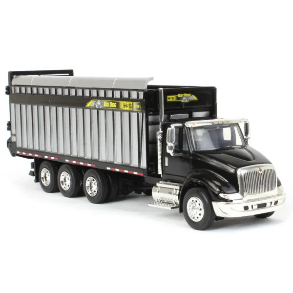 Manufacturer_SpecCast Agricultural Trucks<1/64 Black International 8600 with H&S Big Dog 1226 Forage Box