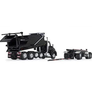 Manufacturer_DCP by First Gear Dump Trucks<1/64 Black Kenworth T880 Rogue Dump w/ Rogue Transfer Dump Trailer, DCP by First Gear