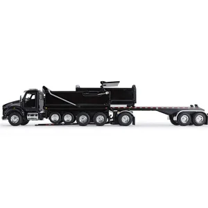 Manufacturer_DCP by First Gear Dump Trucks<1/64 Black Kenworth T880 Rogue Dump w/ Rogue Transfer Dump Trailer, DCP by First Gear