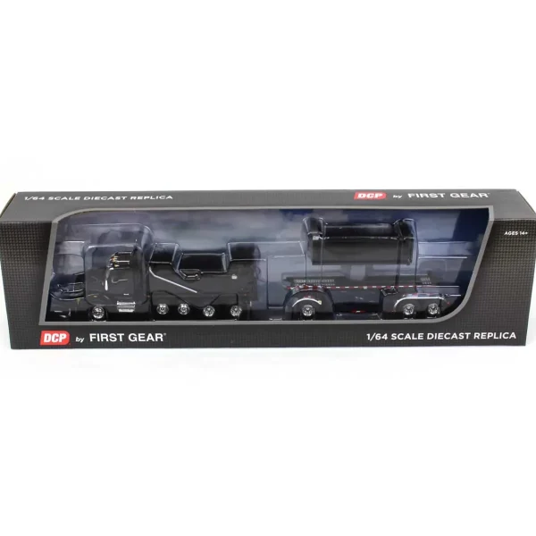 Manufacturer_DCP by First Gear Dump Trucks<1/64 Black Kenworth T880 Rogue Dump w/ Rogue Transfer Dump Trailer, DCP by First Gear