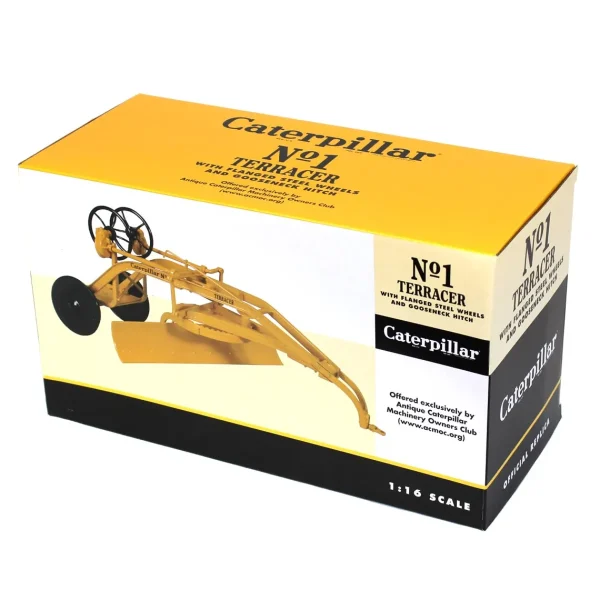 Outback Toys Graders<Black Wheel Version ~ 1/16 High Detail Caterpillar No. 1 Terracer Pull Grader