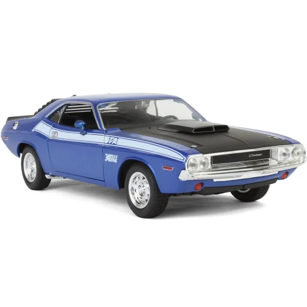 Manufacturer_First Gear, Inc. Cars & Suvs<1/24 Blue 1970 Dodge Challenger T/A 340 Six Pak Car by First Gear