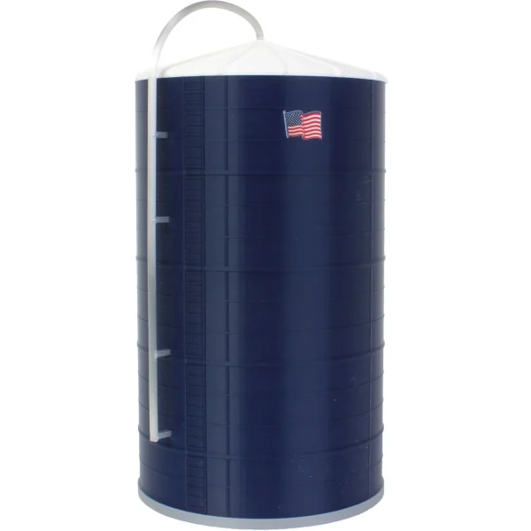 Outback Toys 3D Print & Small Accessories<1/64 Blue Harvest Silo, "Short Blue" 16,000 Bushel 40 Foot x 25 Foot, 3D Printed