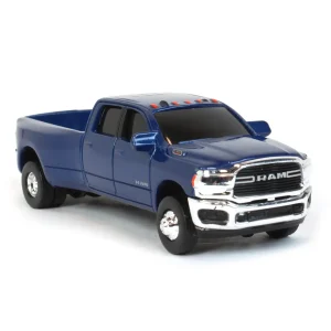 Manufacturer_ERTL Pickup Trucks<1/64 Blue RAM 3500 Die-cast Dually Pickup, ERTL Collect N Play