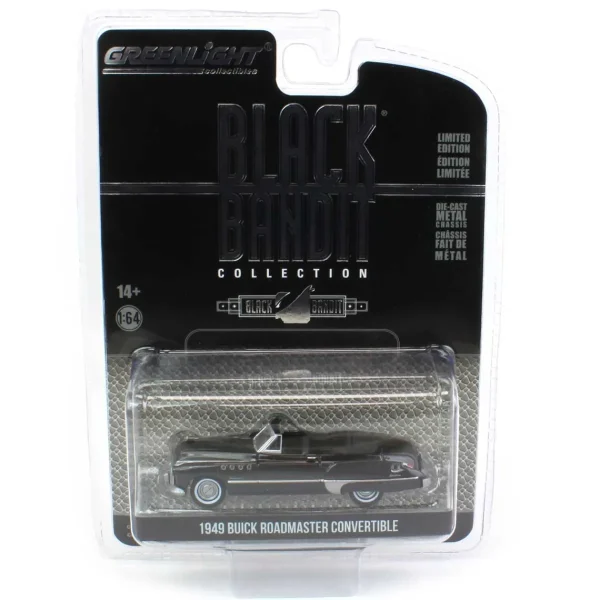Manufacturer_Greenlight Collectibles Cars & Suvs<1/64 1949 Buick Roadmaster Convertible, Black Bandit Series 27