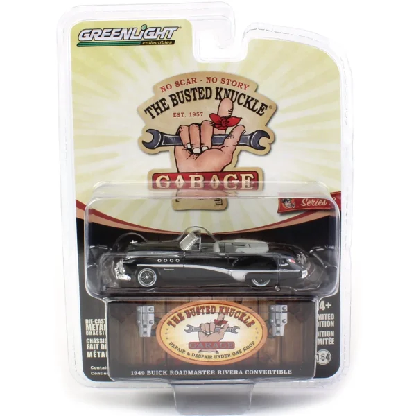 Manufacturer_Greenlight Collectibles Cars & Suvs<1/64 1949 Buick Roadmaster Riviera Convertible, Busted Knuckle Garage Series 2