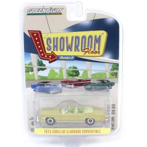 Manufacturer_Greenlight Collectibles Cars & Suvs<1/64 1975 Cadillac Eldorado Convertible, Florentine Gold Firemist, Showroom Floor Series 6