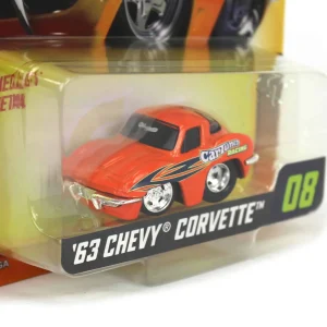 Manufacturer_MGA Entertainment Cars & Suvs<CarTuned 1963 Chevy Corvette, Orange, Mainline Series 3