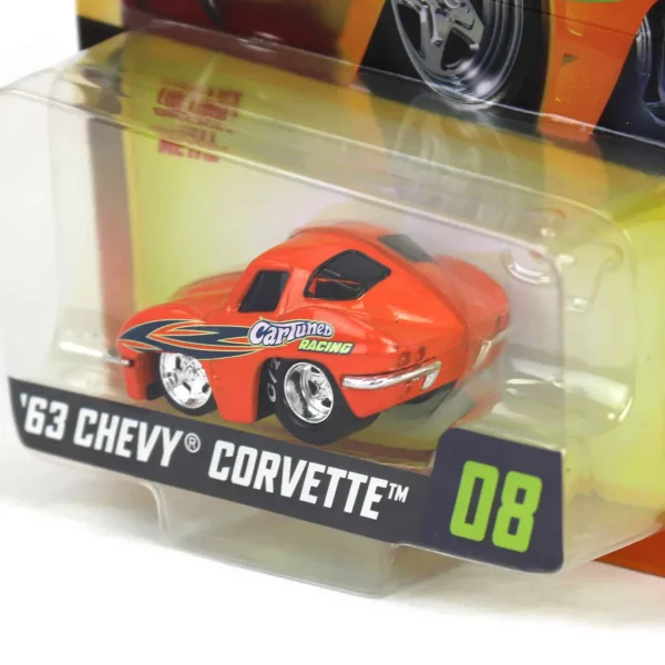 Manufacturer_MGA Entertainment Cars & Suvs<CarTuned 1963 Chevy Corvette, Orange, Mainline Series 3