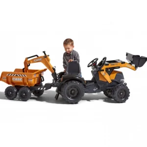 Manufacturer_Falk Ih Farmall & Case Ih<Case 580 Super N Pedal Backhoe with Front Loader, Rear Excavator & Trailer
