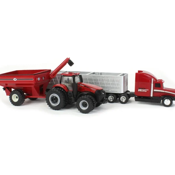 Manufacturer_ERTL Combines & Harvesters<1/64 Case IH 8250 Combine Harvesting Set