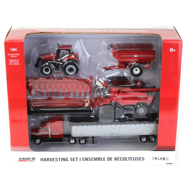 Manufacturer_ERTL Combines & Harvesters<1/64 Case IH 8250 Combine Harvesting Set