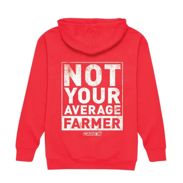 Outback Toys Ih Farmall<Case IH Not Your Average Farmer Red Hooded Sweatshirt