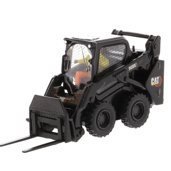Manufacturer_Diecast Masters Loaders<1/50 CAT 242D3 Skid Steer Loader with Special Black Paint