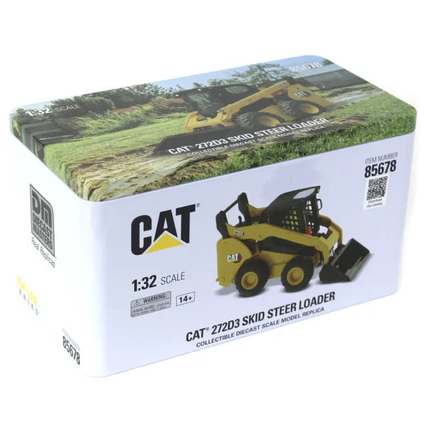 Manufacturer_Diecast Masters Loaders<1/32 CAT 272D3 Skid Steer Loader w/ Bucket, Fork and Grapple Tools