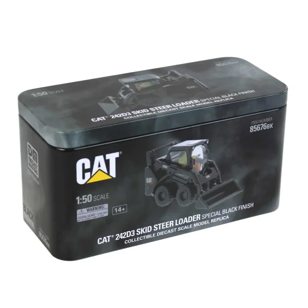 Manufacturer_Diecast Masters Loaders<1/50 CAT 242D3 Skid Steer Loader with Special Black Paint