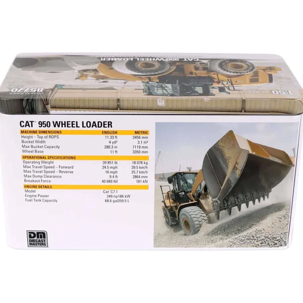 Manufacturer_Diecast Masters Loaders<1/50 Caterpillar 950 Medium Wheel Loader, High Line Series