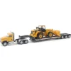 Manufacturer_Diecast Masters Loaders | Lowboys & Flatbeds<1/87 Caterpillar CT681 Day Cab with Lowboy & 950G Wheel Loader