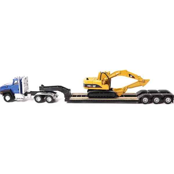 Manufacturer_Diecast Masters Excavators | Lowboys & Flatbeds<1/87 Caterpillar CT660 Day Cab with Lowboy Trailer & 315C L Hydraulic Excavator