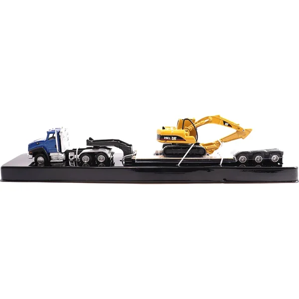 Manufacturer_Diecast Masters Excavators | Lowboys & Flatbeds<1/87 Caterpillar CT660 Day Cab with Lowboy Trailer & 315C L Hydraulic Excavator