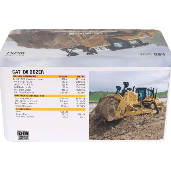 Manufacturer_Diecast Masters Crawlers & Dozers<1/50 Caterpillar D8 Dozer with Ripper, High Line Series