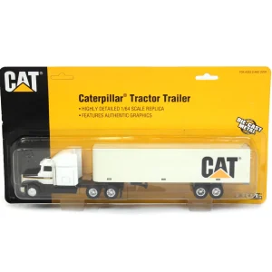 Manufacturer_ERTL Box Trucks & Trailers<1/64 Caterpillar Peterbilt Tractor Trailer, Made by ERTL in 1996