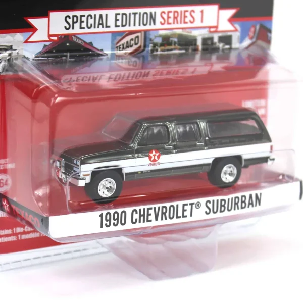 Manufacturer_Greenlight Collectibles Cars & Suvs<Charcoal Chrome Super Chase ~ 1/64 1990 Chevrolet Suburban, Texaco Special Edition Series 1