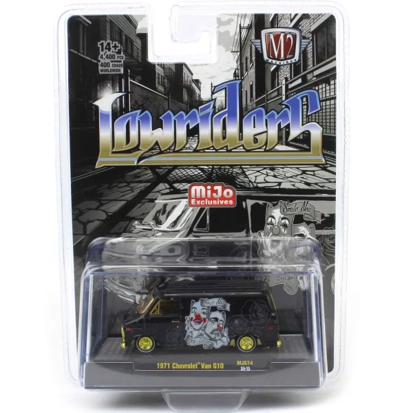 Manufacturer_M2 Machines Cars & Suvs<Chase Unit ~ 1/64 1971 Chevrolet Van Lowriders Limited Edition, Black, M2 Machines Hobby Exclusive