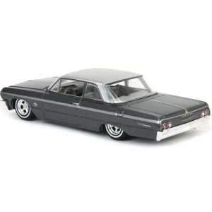 Manufacturer_Greenlight Collectibles Cars & Suvs<1/64 1964 Chevrolet Bel Air, Dark Gray & Silver Metallic, California Lowriders Series 6